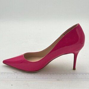 YDN Women's Chic Pointed Closed Toe Mid Heel Pumps Slip on Stilettos Slide Dress